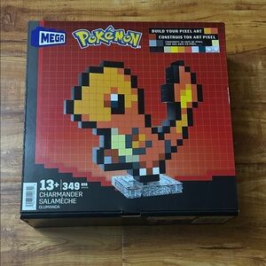 Pokemon Mega Charmander Pixel Art Set